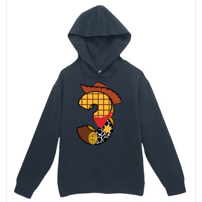 3rd Birthday Cowboy Urban Pullover Hoodie