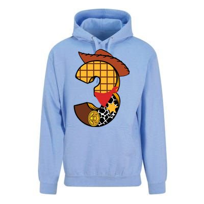 3rd Birthday Cowboy Unisex Surf Hoodie