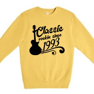 30th Birthday Classic Rockin Since 1993 Premium Crewneck Sweatshirt