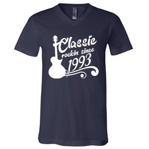 30th Birthday Classic Rockin Since 1993 V-Neck T-Shirt