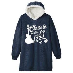 30th Birthday Classic Rockin Since 1993 Hooded Wearable Blanket