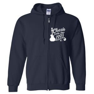 30th Birthday Classic Rockin Since 1993 Full Zip Hoodie