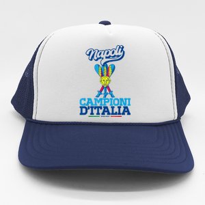 3 Bastoni Campioni DItalia Napoli Tifosi Napoletani 1926 Trucker Hat