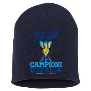 3 Bastoni Campioni DItalia Napoli Tifosi Napoletani 1926 Short Acrylic Beanie