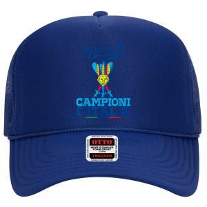 3 Bastoni Campioni DItalia Napoli Tifosi Napoletani 1926 High Crown Mesh Back Trucker Hat