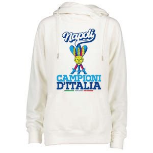 3 Bastoni Campioni d'Italia Napoli Tifosi Napoletani 1926 Womens Funnel Neck Pullover Hood