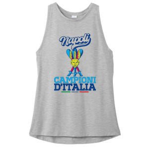 3 Bastoni Campioni d'Italia Napoli Tifosi Napoletani 1926 Ladies PosiCharge Tri-Blend Wicking Tank