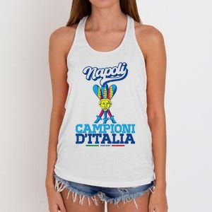 3 Bastoni Campioni d'Italia Napoli Tifosi Napoletani 1926 Women's Knotted Racerback Tank