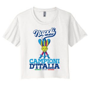 3 Bastoni Campioni d'Italia Napoli Tifosi Napoletani 1926 Women's Crop Top Tee