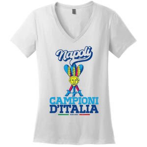 3 Bastoni Campioni d'Italia Napoli Tifosi Napoletani 1926 Women's V-Neck T-Shirt