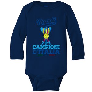 3 Bastoni Campioni DItalia Napoli Tifosi Napoletani 1926 Baby Long Sleeve Bodysuit