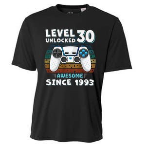 30 Birthday Decorations Gamer Men Video 1993 30th Birthday Cooling Performance Crew T-Shirt