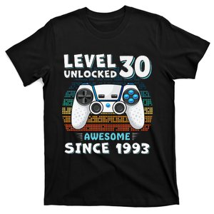 30 Birthday Decorations Gamer Men Video 1993 30th Birthday T-Shirt