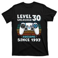 30 Birthday Decorations Gamer Men Video 1993 30th Birthday T-Shirt