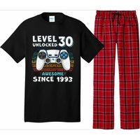 30 Birthday Decorations Gamer Men Video 1993 30th Birthday Pajama Set