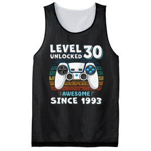 30 Birthday Decorations Gamer Men Video 1993 30th Birthday Mesh Reversible Basketball Jersey Tank