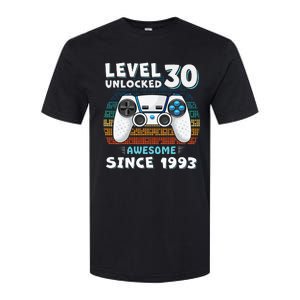 30 Birthday Decorations Gamer Men Video 1993 30th Birthday Softstyle CVC T-Shirt