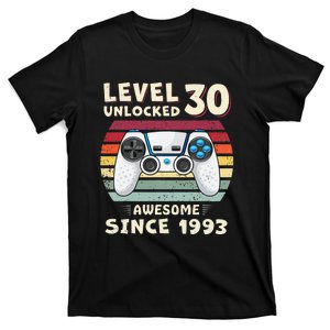 30 Birthday Decorations Gamer Men Video 1993 30th Birthday T-Shirt