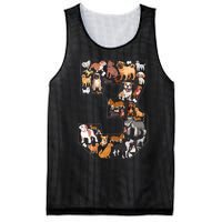 3rd Birthday Dog Lovers 3 Year Old Party Mesh Reversible Basketball Jersey Tank