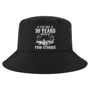 30th Birthday Fisherman Funny Bass Fishing Gift Idea Cool Comfort Performance Bucket Hat