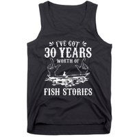 30th Birthday Fisherman Funny Bass Fishing Gift Idea Tank Top