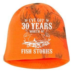 30th Birthday Fisherman Funny Bass Fishing Gift Idea Kati - Camo Knit Beanie