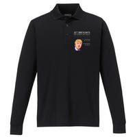 30th Birthday Funny Trump Quote Performance Long Sleeve Polo