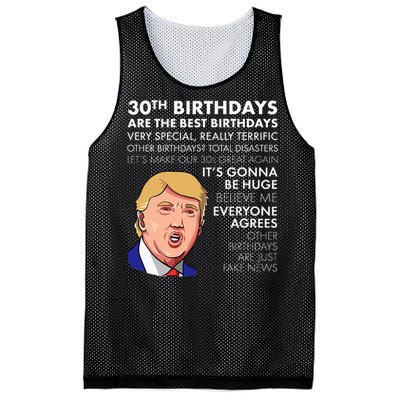 30th Birthday Funny Trump Quote Mesh Reversible Basketball Jersey Tank