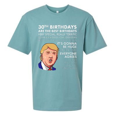 30th Birthday Funny Trump Quote Sueded Cloud Jersey T-Shirt