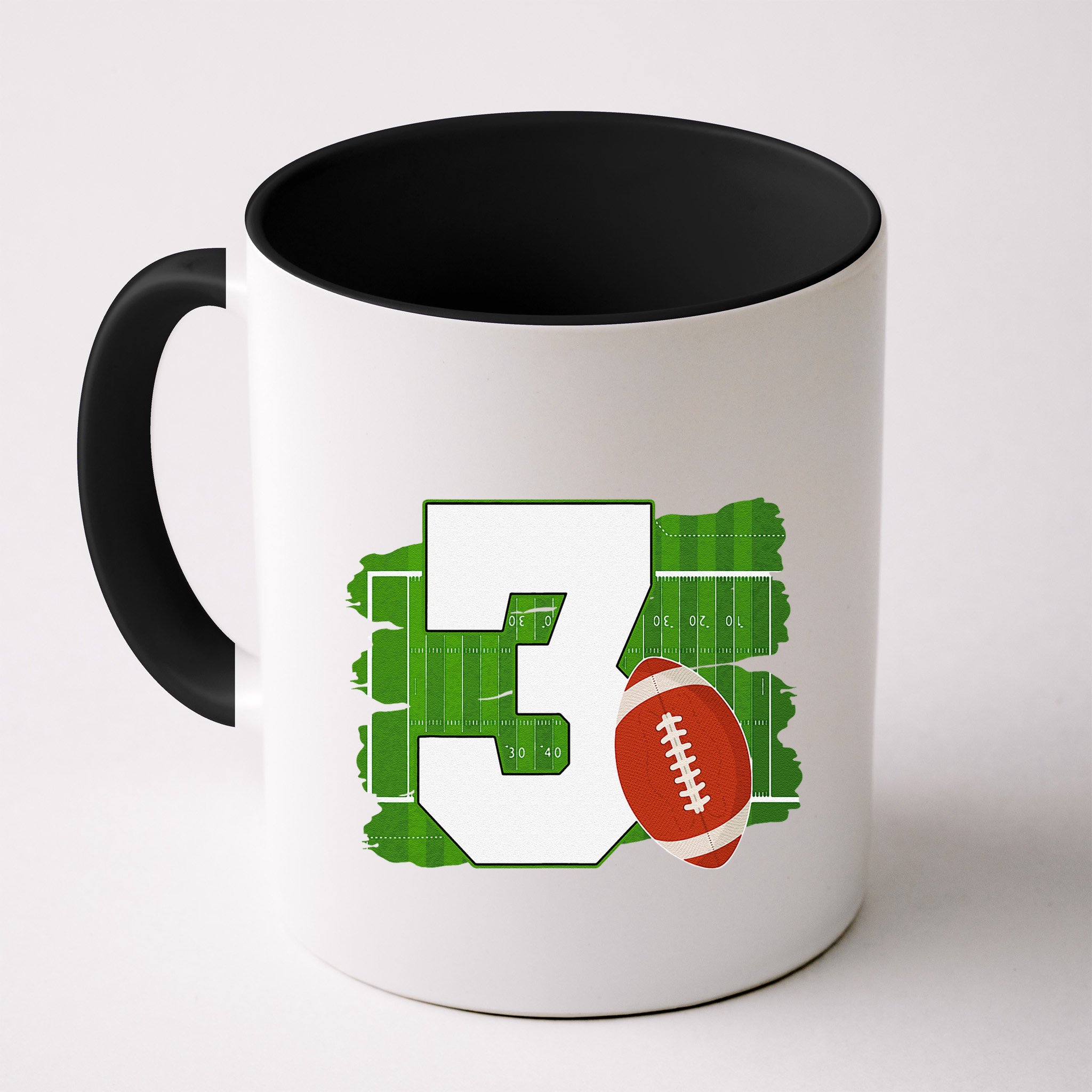 3rd Birthday Football Theme 3 Year Old Football Lover Gift Mug