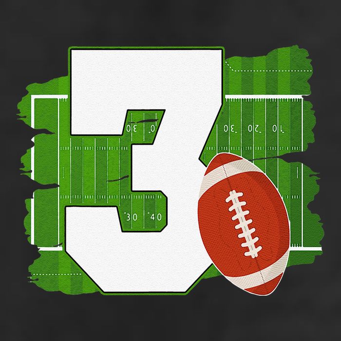 3rd Birthday Football Theme 3 Year Old Football Lover Gift Hat