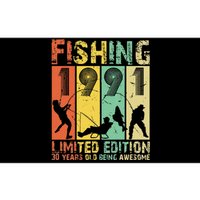 30th Birthday Gifts Vintage 1991 Fishing Lovers Bumper Sticker