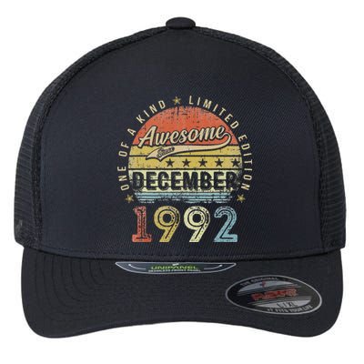 31th Birthday Gift Awesome Since December 1992 31 Year Old Flexfit Unipanel Trucker Cap