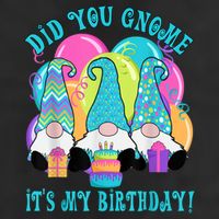 3 Birthday Gnomes Did You Gnome It's My Birthday Balloons Cool Comfort Performance Bucket Hat
