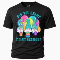 3 Birthday Gnomes Did You Gnome It's My Birthday Balloons Cooling Performance Crew T-Shirt