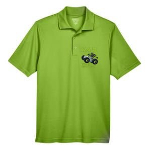 3th Birthday Green Monster Truck 3 Years Old Gift Men's Origin Performance Pique Polo