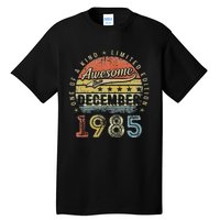 37th Birthday Gift Awesome Since December 1985 37 Year Old Tall T-Shirt