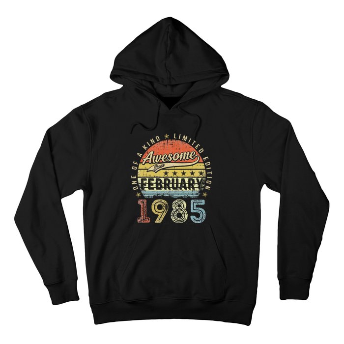 38th Birthday Gift Awesome Since February 1985 38 Year Old Love Cute Hoodie