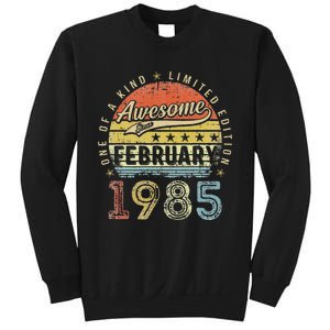 38th Birthday Gift Awesome Since February 1985 38 Year Old Love Cute Sweatshirt