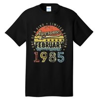 38th Birthday Gift Awesome Since February 1985 38 Year Old Love Cute Tall T-Shirt