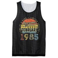 38th Birthday Gift Awesome Since February 1985 38 Year Old Love Cute Mesh Reversible Basketball Jersey Tank