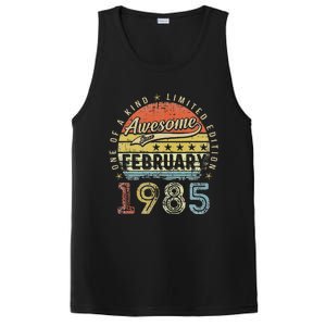 38th Birthday Gift Awesome Since February 1985 38 Year Old Love Cute PosiCharge Competitor Tank