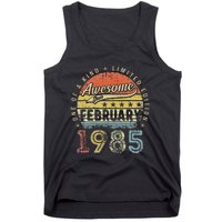 38th Birthday Gift Awesome Since February 1985 38 Year Old Love Cute Tank Top