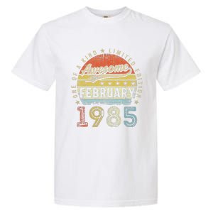 38th Birthday Gift Awesome Since February 1985 38 Year Old Love Cute Garment-Dyed Heavyweight T-Shirt