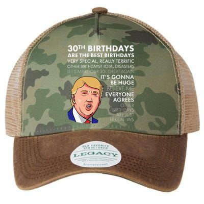 30th Birthday Gift Funny Trump Quote Legacy Tie Dye Trucker Hat