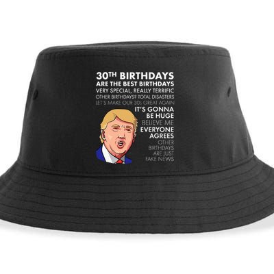 30th Birthday Gift Funny Trump Quote Sustainable Bucket Hat