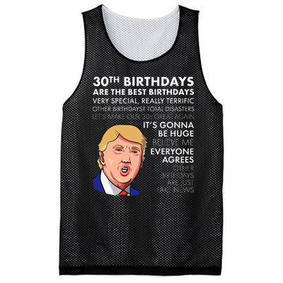 30th Birthday Gift Funny Trump Quote Mesh Reversible Basketball Jersey Tank