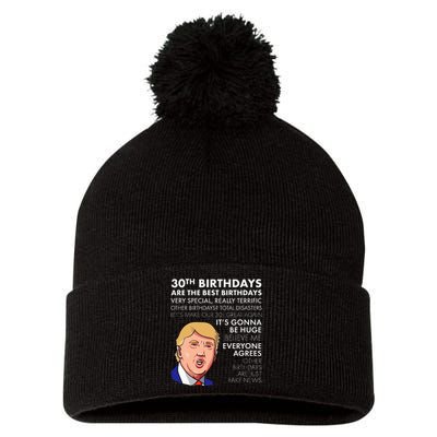 30th Birthday Gift Funny Trump Quote Pom Pom 12in Knit Beanie