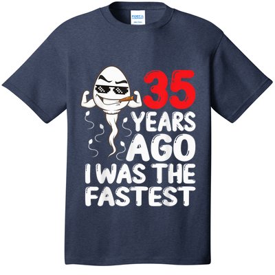  35th Birthday Gag dress 35 Years Ago I Was The Fastest Funny T-Shirt