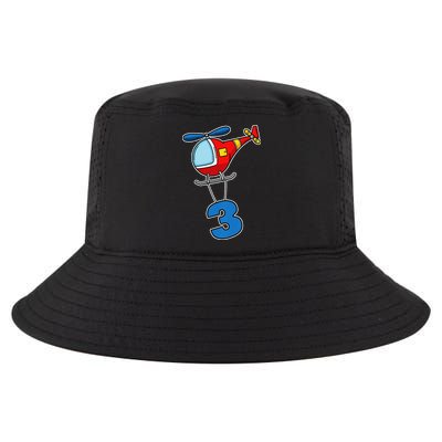 3rd Birthday Gift For A Boy I Funny Helicopter Cool Comfort Performance Bucket Hat